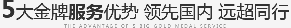 5大金牌服务优势，领先同行